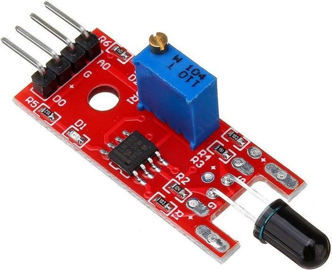 OTRONICÂ® Vlamsensor module infrarood voor Arduino | ESP32 | ESP8266