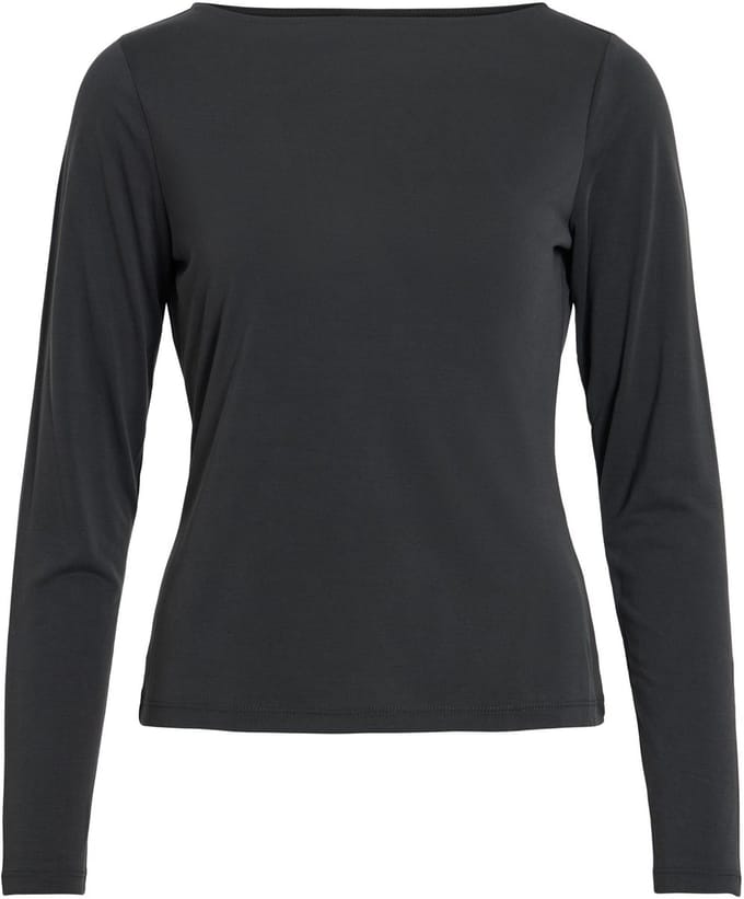 Vila Modala T-shirt Met Lange Mouwen Zwart L Vrouw