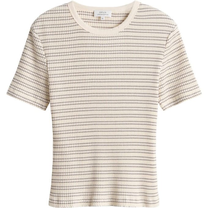 t-shirt met ronde hals model 'Soleili'