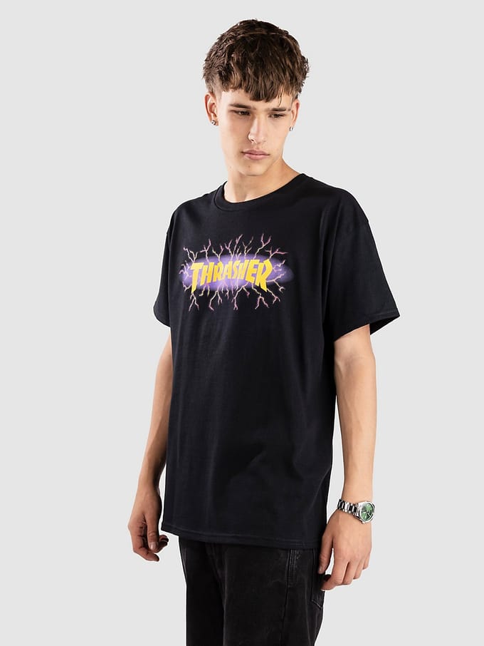 Thrasher Lightning T-Shirt T-Shirt zwart