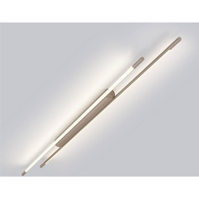 Helestra LED plafondlamp LEDA, bruin, lengte 150 cm, dimbaar