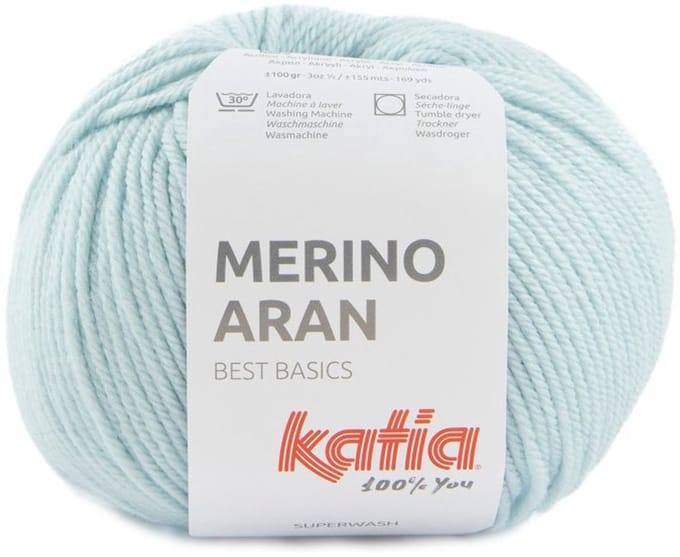 Katia Merino Aran - 97 licht hemelsblauw - Merinogaren