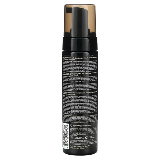 b.tan, Tanning AF, 1 Uur Zelfbruinende Mousse, Donkerste, 200 ml (6,7 fl oz) black