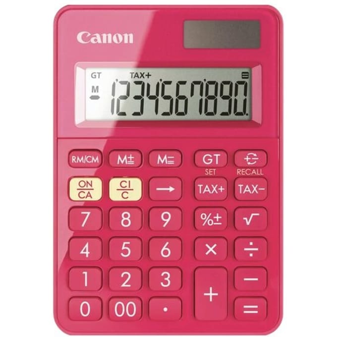 Canon LS-100K Desktop Basisrekenmachine Roze
