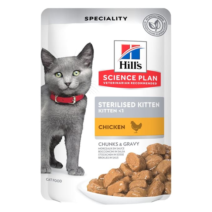 24x85g Hill's Science Plan Kitten Kip natvoer voor katten