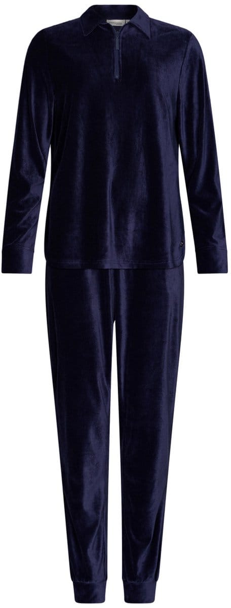 Pastunette Premium - Huispak - Midnight - Rib Velours - Donkerblauw - Maat 48