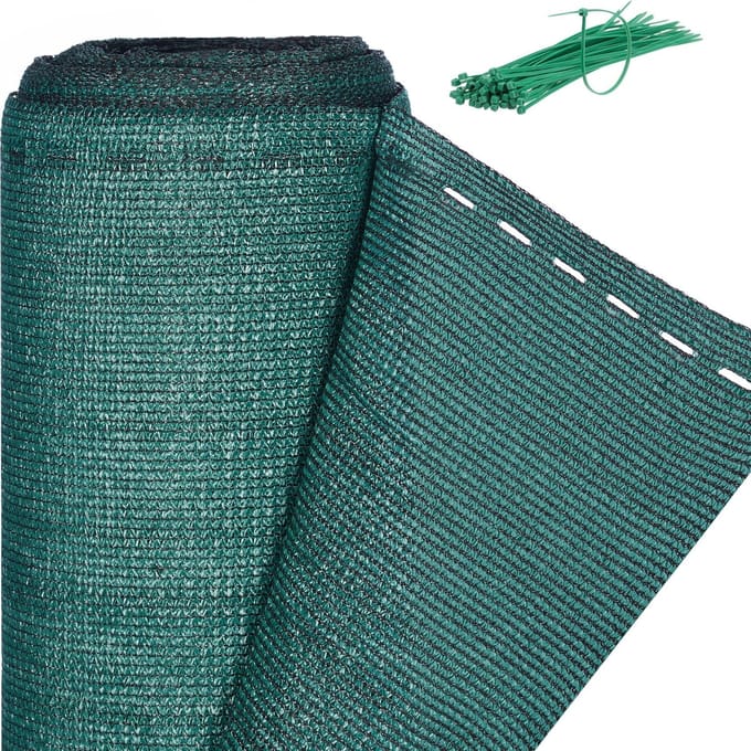 zichtbreeknet - 1 x 20 m - HDPE - weerbestendig - groen