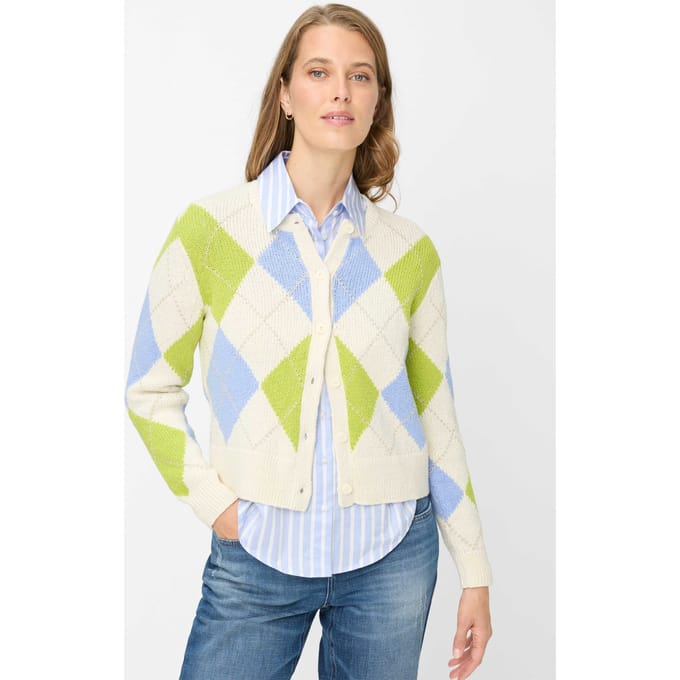 Brax Dames Vest  Style ANN soft ecru, multicolor, maat 42