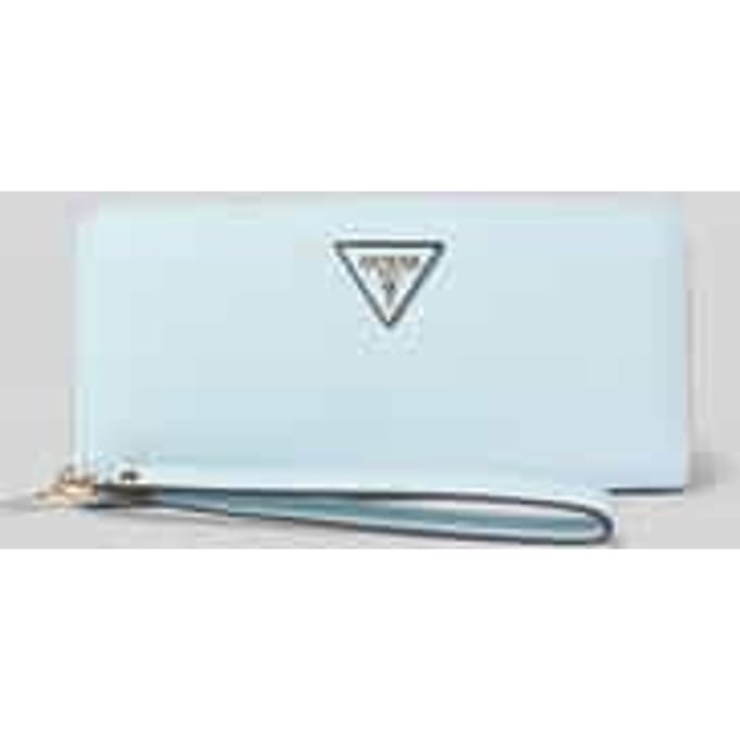 GUESS portemonnee Laurel II Large Zip Around Wallet Aqua Lichtblauw