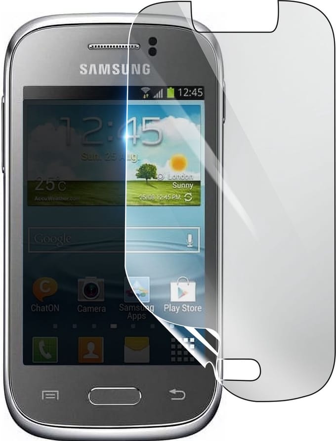 3mk, Geschikt voor Samsung Galaxy Young S6310, Schokbestendige Hydrogel Screenprotector, Transparant