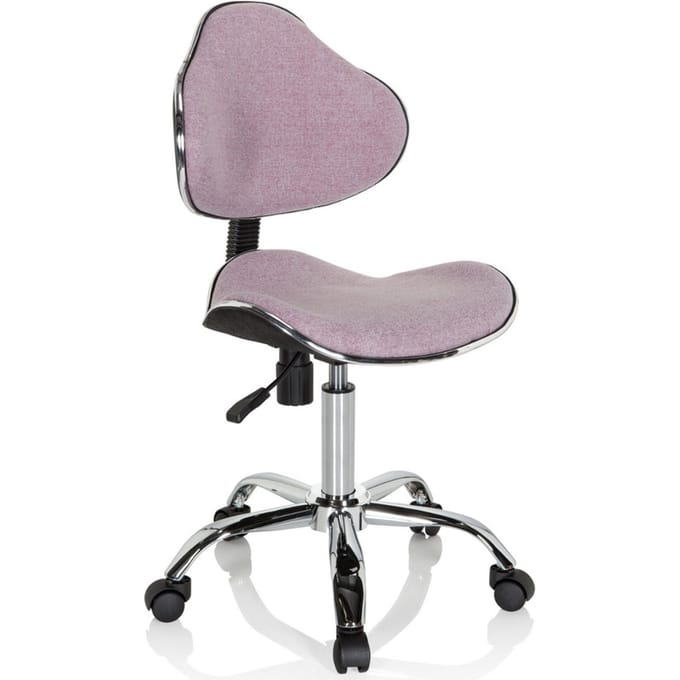 Kinder bureaustoel KIDDY GTI-3 stof roze hjh OFFICE