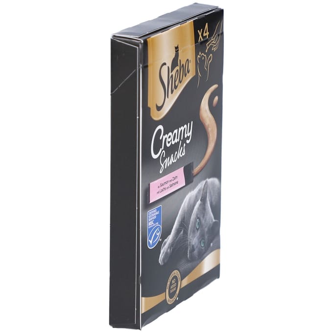 Sheba Creamy Snacks - Zalmtraktaties voor katten 4 Voeding