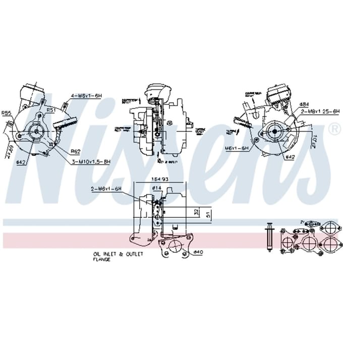 Supercharger, drukvulling NISSENS 93056
