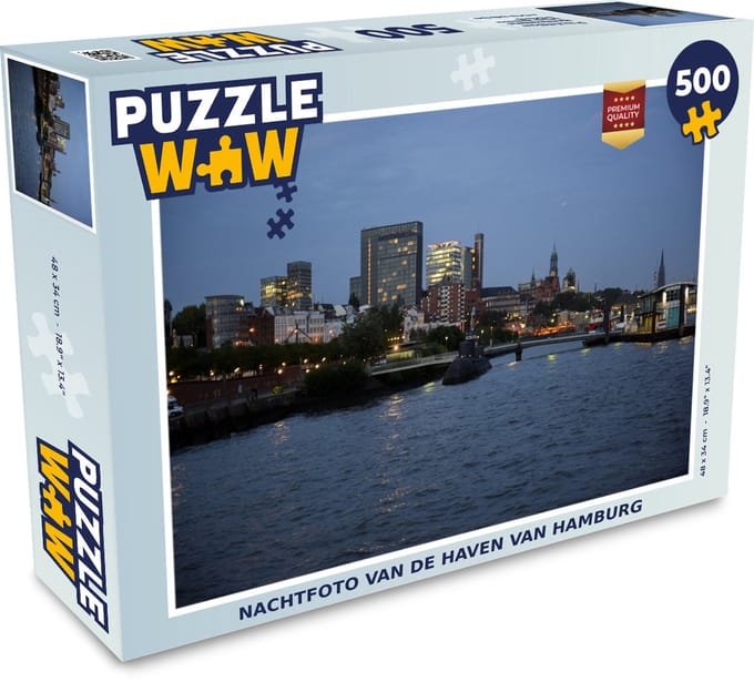 Puzzel Hamburg - Stad - Haven - Legpuzzel - Puzzel 500 stukjes