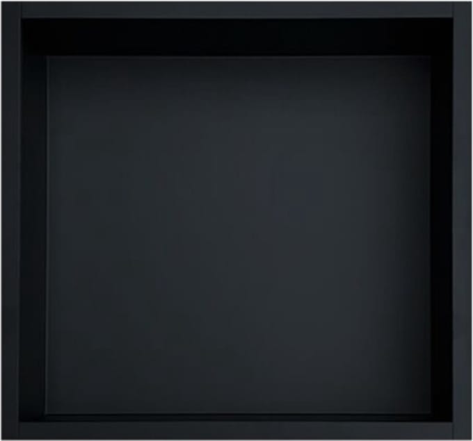 Inbouwnis 30x30x7 cm RVS Mat Zwart