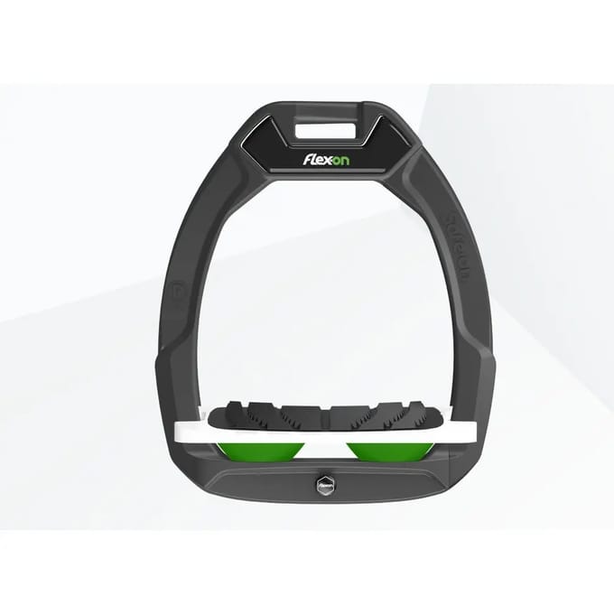 Veiligheidsspanners voor het paardrijden Incliné Grip Antraciet/Wit/Groen Flex-On Safe-On