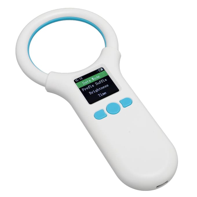 Huisdier Microchip Lezer USB 1.44 Inch TFT LCD 134.2KHz 125KHz EMID FDX B Dierchip ID Tag Scanner