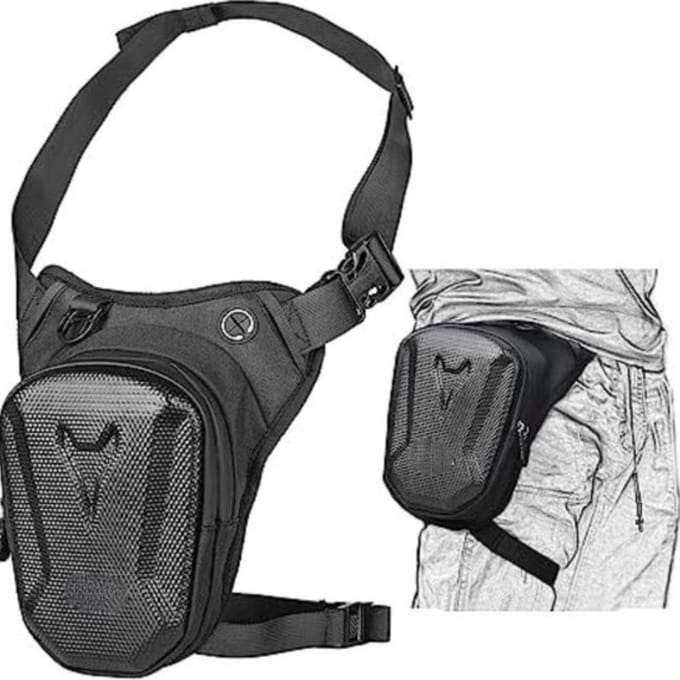 Beentas - Beentas motorfiets - Beentas - Motorfiets heuptas - Motortas - Zwart