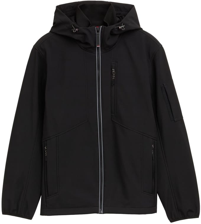 Tom Tailor - Softshell jas met capuchon - Maat S - Black