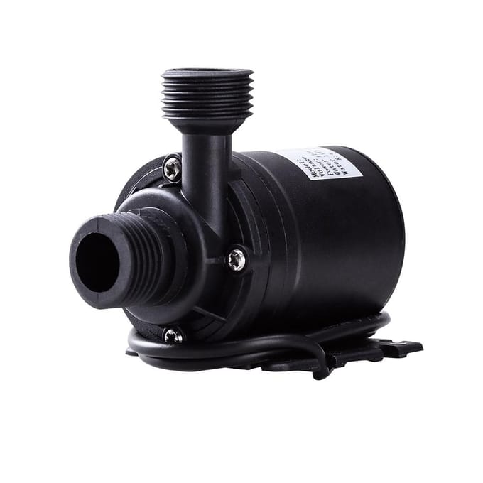 12V 800L/H Hoge Prestaties en Geluidsarme Borstelloze Dompelwaterpomp zwart