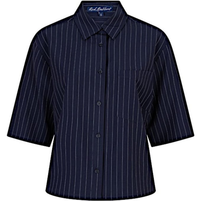 Red Button blouse SRB4777 Nora pinstripe - Darkblue