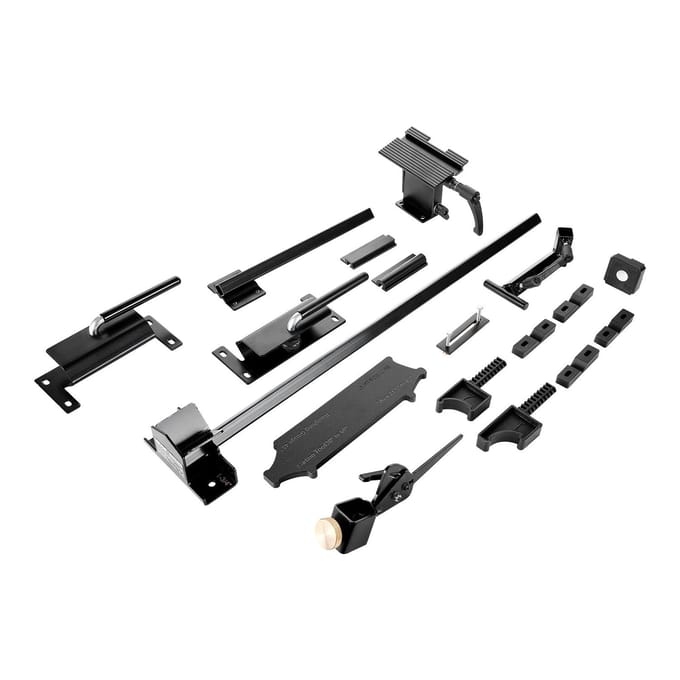 Système d'affûtage Pro Grind, Gabarit d'affûtage Multi-Grind pour meuleuse d'établi de 152 mm et 203 mm - avec Gabarit de Plateforme, Barre d'appui pour Outils, Bloc de Mise en Place, Glissière d'angle,