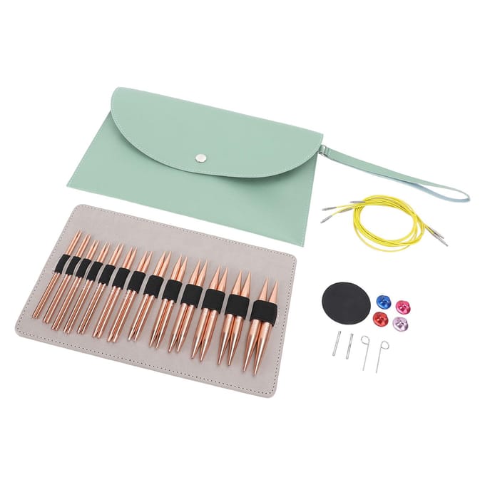 26-delige verwisselbare rondbreinaaldenset 3,0 tot 10,0 mm afneembare rondbreinaalden white
