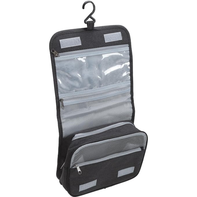 Hangende Toilettas Grote Capaciteit Net Interlayer Classificatie Opslag Waterdichte Make-uptas gray