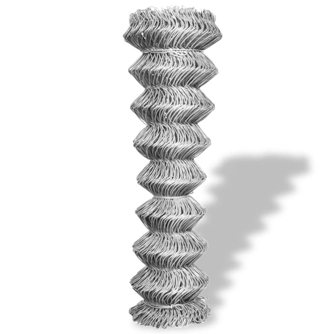 vidaXL - Gaashek - 15x1 - m - gegalvaniseerd - staal - zilverkleurig