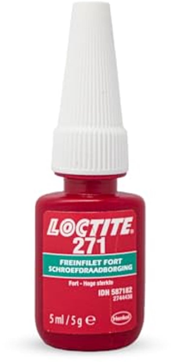 Sterk schroefdraadborgmiddel 5ml | Rood Loctite alternatief