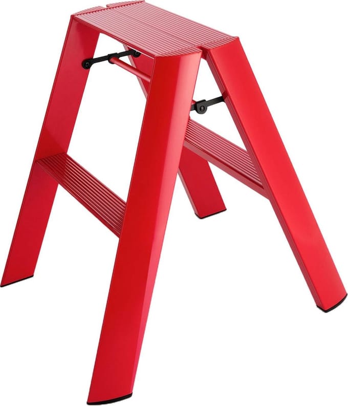 Hasegawa Design Trapladder - Rood - 2-staps - Lucano ML
