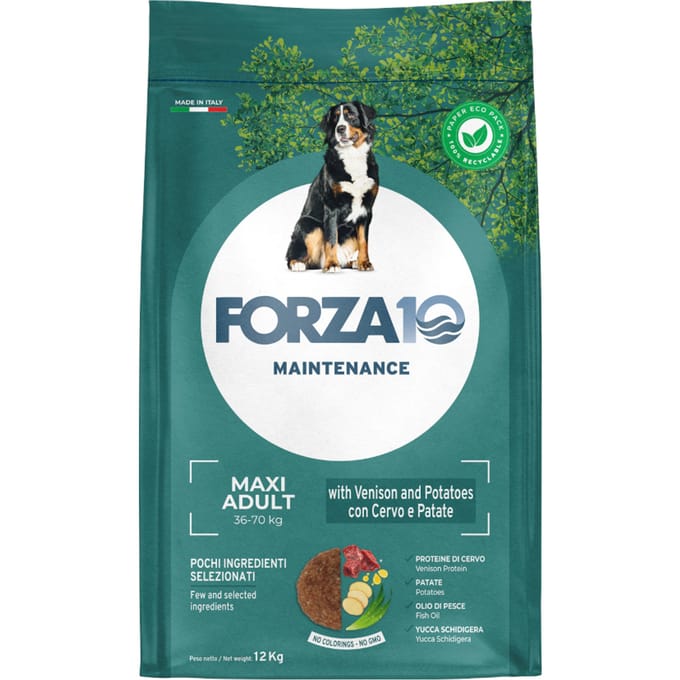 2x12kg Forza10 Maintenance Maxi met Wild & Aardappel hondenvoer droog