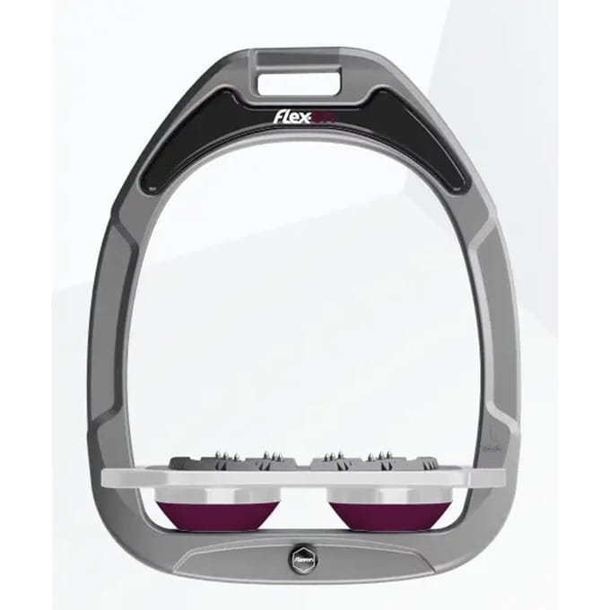 Platte Ultra Grip Aluminium/Grijs/Paars Beugels Flex-On Green Composite