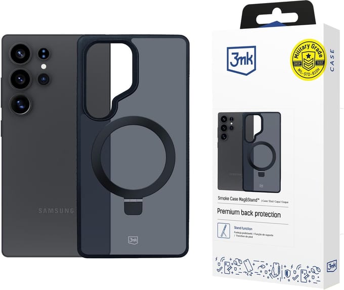 3Mk Case Smoke Voor Samsung Galaxy S25 Ultra Magnetisch Met Standaardfunctie