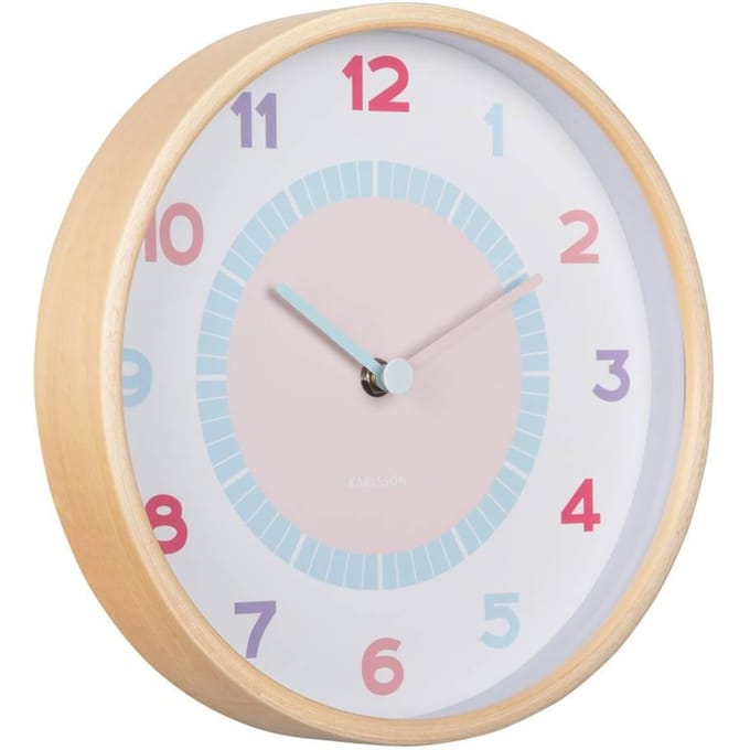 Karlsson Wandklok Chica - Multicolor - Ø25cm - Wandklok Scandinavisch