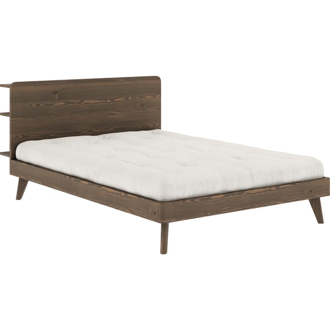 Karup Bed retraite - 106 Carob brown lacquered - 140 x 200 cm