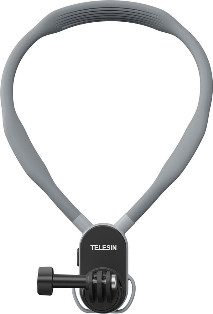 Telesin Neck Mount Quick Release voor GoPro - Extra Groot - Magnetische Sluiting - ABS Plastic - Zwart