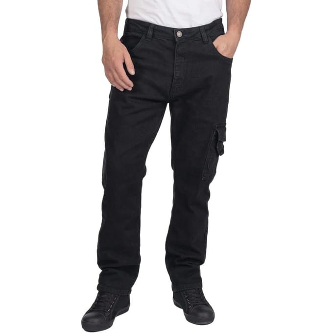 Lee Cooper Heren Denim Stretch Jeans (Zwart)