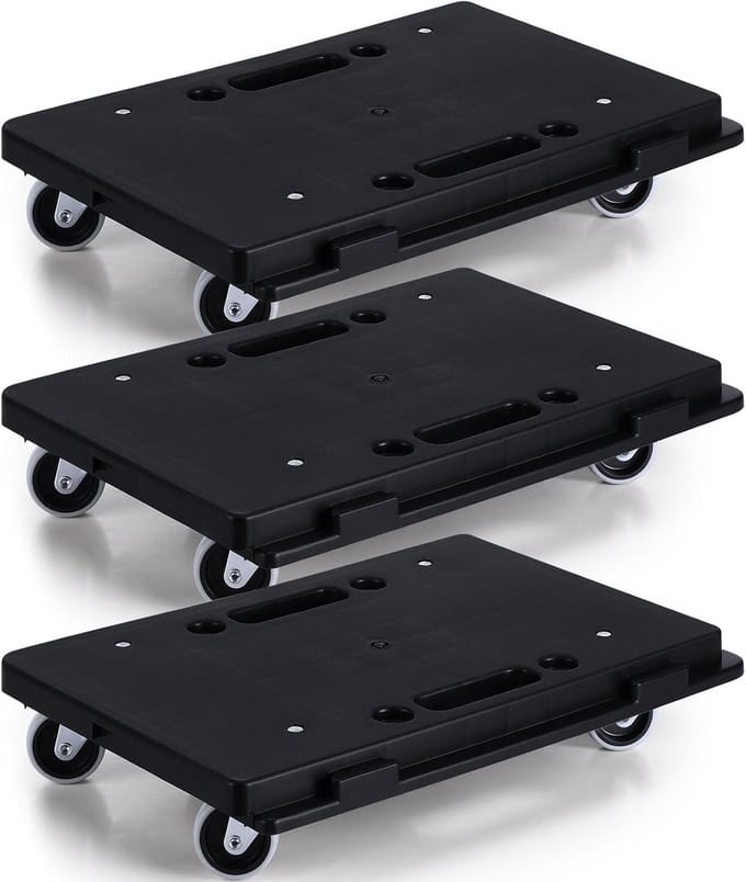 3-Pack Verplaatsbare Meubelverhuizers met 4 Wielen Capaciteit 113 kg per stuk