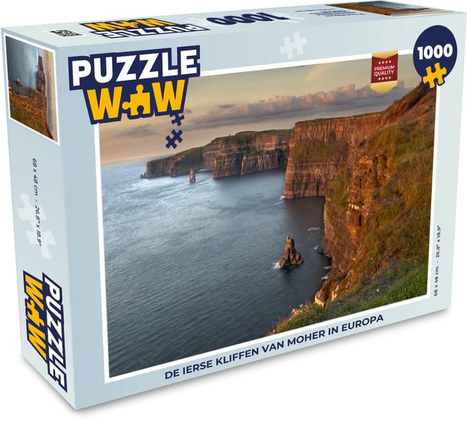 Puzzel De Ierse Kliffen van Moher in Europa - Legpuzzel - Puzzel 1000 stukjes volwassenen