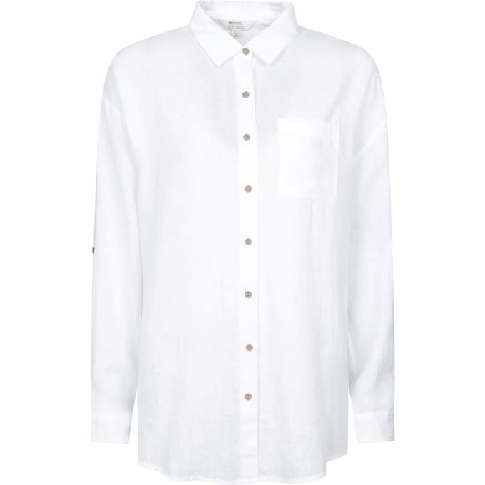Mountain Warehouse Dames Santiago Oversized Shirt (Wit)