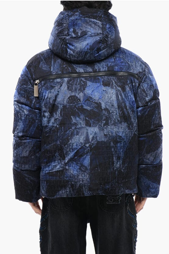 Monogram gewatteerd SIERRA LEONE-jack in blauw