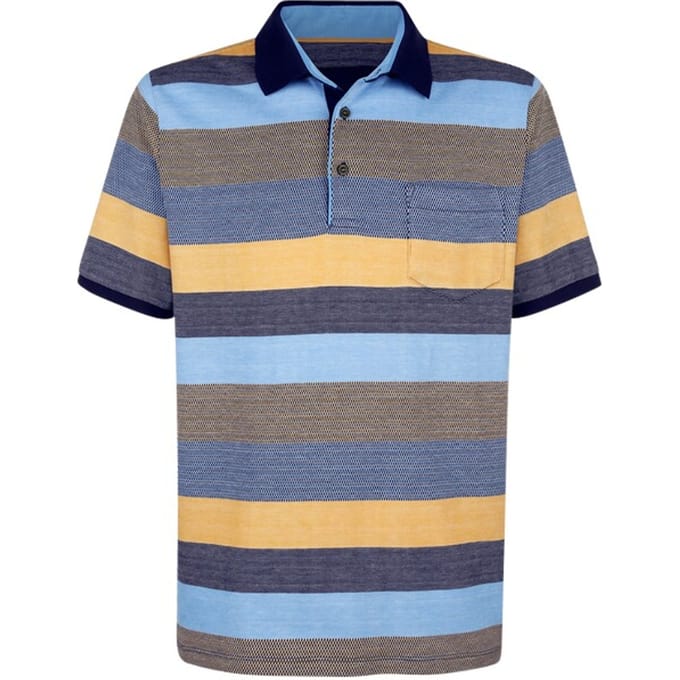 Babista herren Poloshirt - 56/58 - donkerblauw - Plus Size