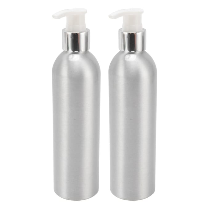 Aluminium Zeepdispenser Hittebestendig Herbruikbare Handlotion Fles Douche Schoteldispenser voor gray