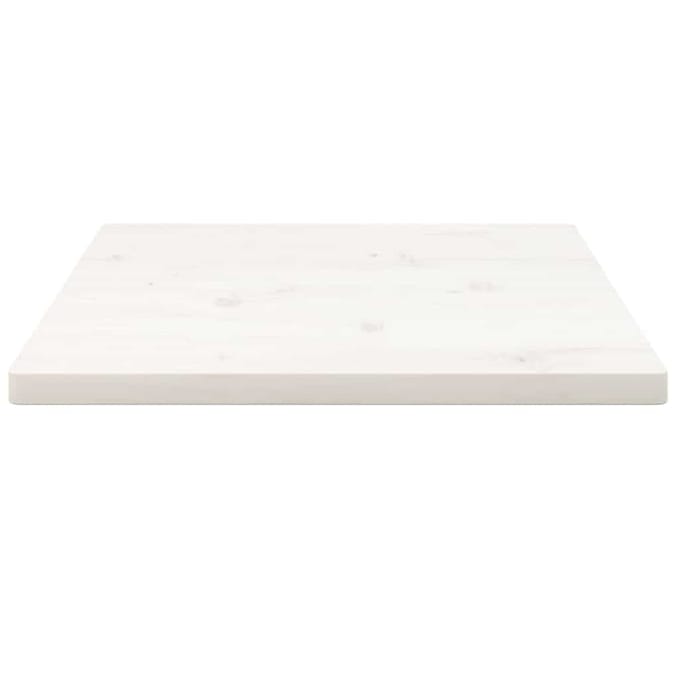 vidaXL - Tafelblad - vierkant - 40x40x2,5 - cm - massief - grenenhout - wit