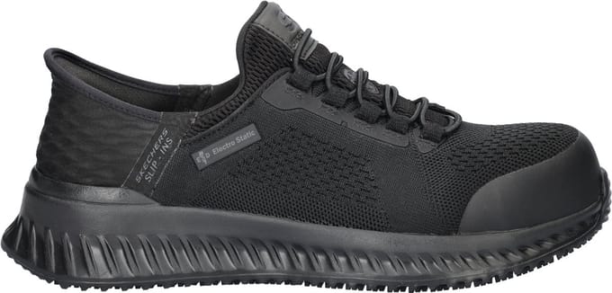 Skechers Work Hands Free Slip-In Tilido heren sneaker - Zwart - Maat 44