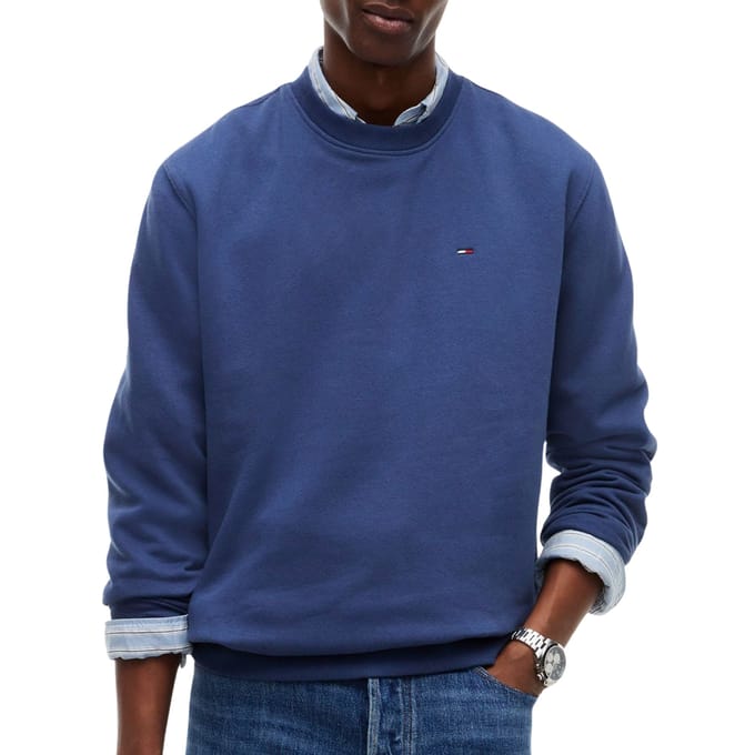 Regular fit sweatshirt van katoenmix met logostitching