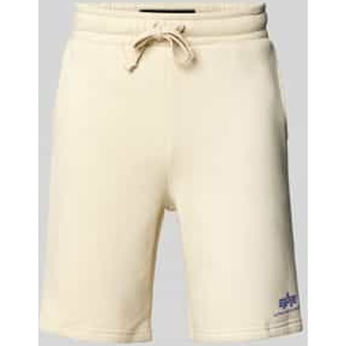 Sweatshorts met elastische band en tunnelkoord