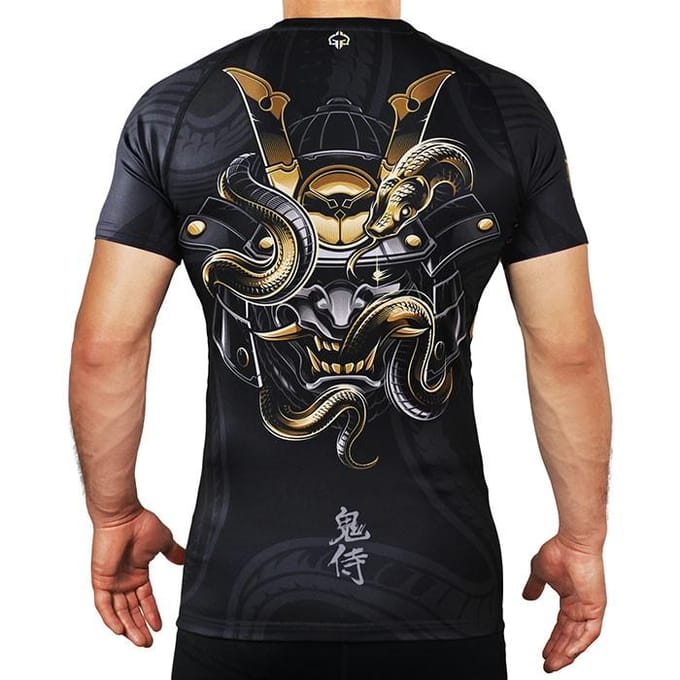 Ground Game ONI Serie - Rashguard Korte Mouw - Samuraj - L