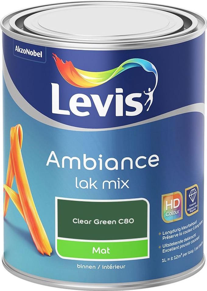 Levis - Ambiance Lak Mat Mix - Clear Green C80 - Mengverf - 1 L